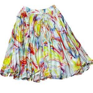 Alice + Olivia Skirt Size 0 Multicolor‎ Pleated A Line Party Cocktail